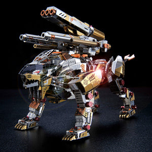 3D Metal Mechanical  Roaring LionModel Kits DIY Art Craft