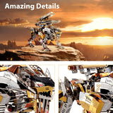 3D Metal Mechanical  Roaring LionModel Kits DIY Art Craft