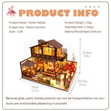 1: 24 DIY Dollhouse Kit (Forest habitat)