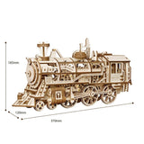 Wooden Model Mechanical Locomotive