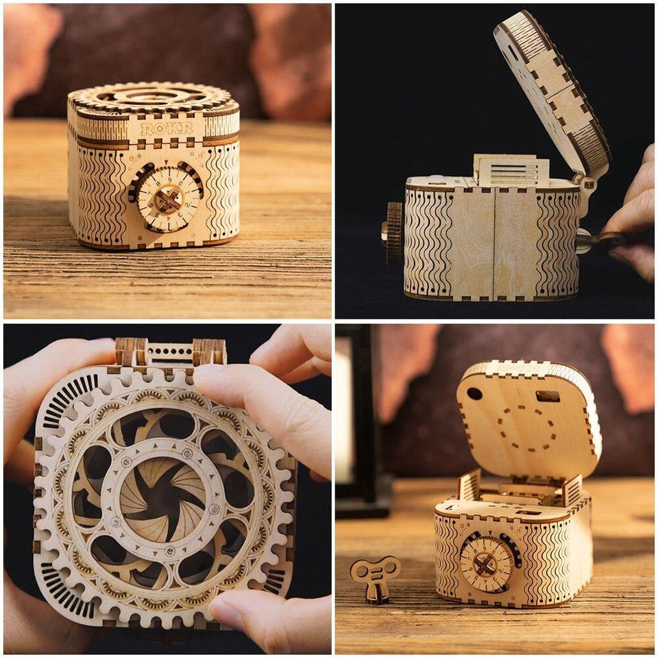 Wooden Model Treasure Box
