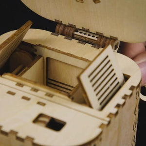 Wooden Model Treasure Box