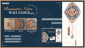 Romantic Note Wall Clock