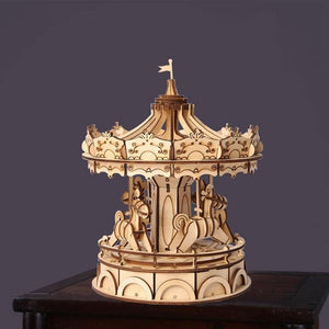 Wooden Model Enchanted Carousel