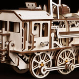 Wooden Model Mechanical Locomotive