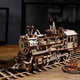 Wooden Model Mechanical Locomotive