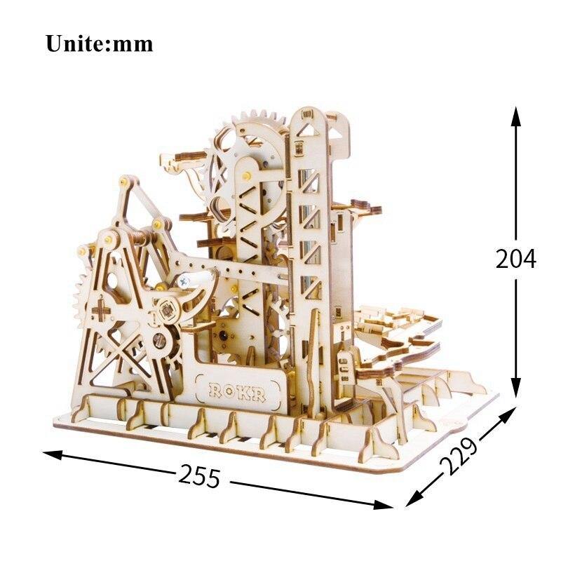 Wooden Model Marble Circuit Tower Coaster