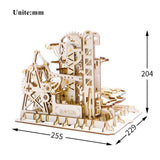 Wooden Model Marble Circuit Tower Coaster