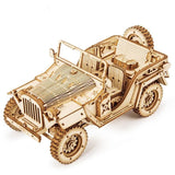 Wood Model Military Jeep