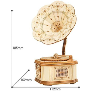 Wood Model Gramophone