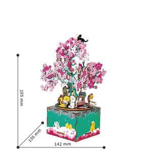 Wood Model Japanese Flowering Cherry Tree