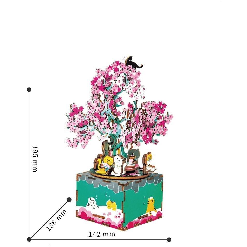 Wood Model Japanese Flowering Cherry Tree