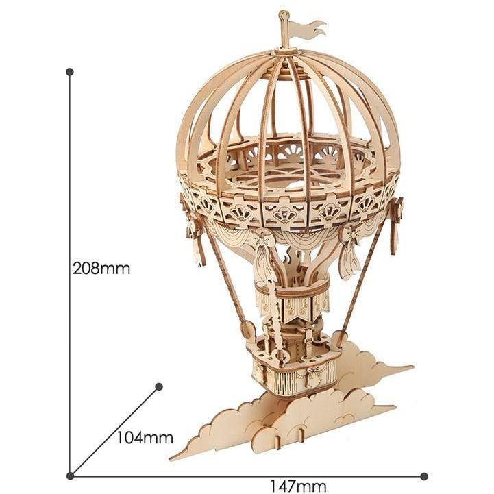 Wood Model Hot Air Balloon