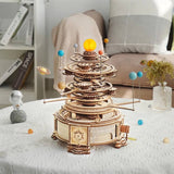 Wood Model Mechanical Solar System