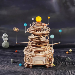 Wood Model Mechanical Solar System