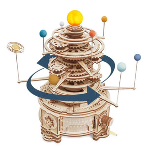 Wood Model Mechanical Solar System