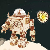 Steampunk Robot Wooden Model