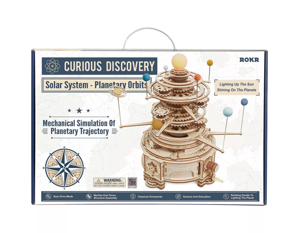 Wood Model Mechanical Solar System