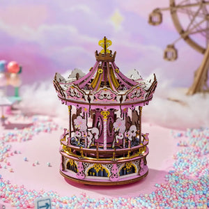 Wood Model Romantic Carousel Dream Version