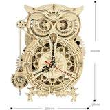 Model Wood Owl Clock