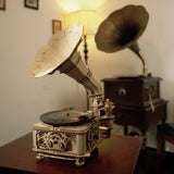 Wooden Model Classical Gramophone