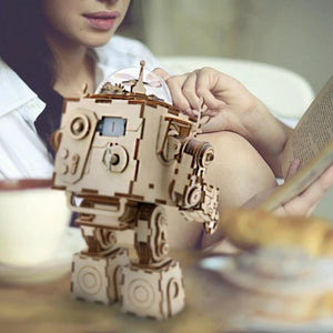 Steampunk Robot Wooden Model