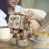 Steampunk Robot Wooden Model