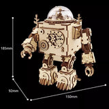 Steampunk Robot Wooden Model