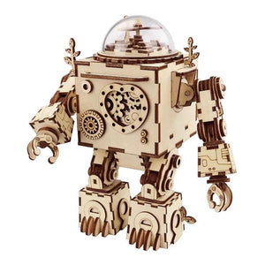 Steampunk Robot Wooden Model