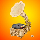 Wooden Model Classical Gramophone