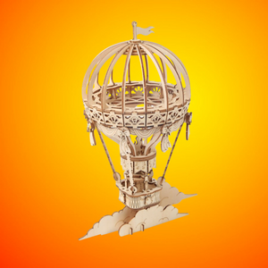 Wood Model Hot Air Balloon