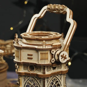 Wood Model Victorian Musical Lantern