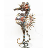 2100PCS Steampunk Seahorse Puzzle 3D DIY Model Kit with Planet Lights