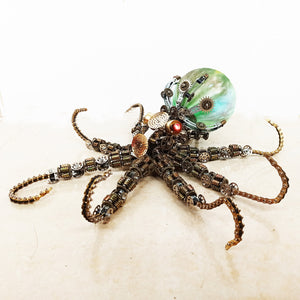 2400PCS+ Steampunk Mechanical Octopus Metal DIY 3D Model Kit