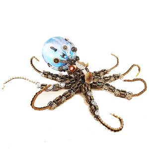 2400PCS+ Steampunk Mechanical Octopus Metal DIY 3D Model Kit