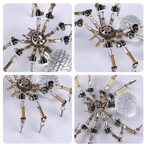 270PCS+ 3D Mini mechanical Spider DIY Model Kits Metal Puzzle