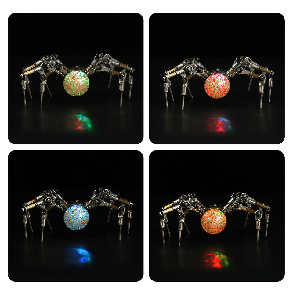 270PCS+ 3D Mini mechanical Spider DIY Model Kits Metal Puzzle