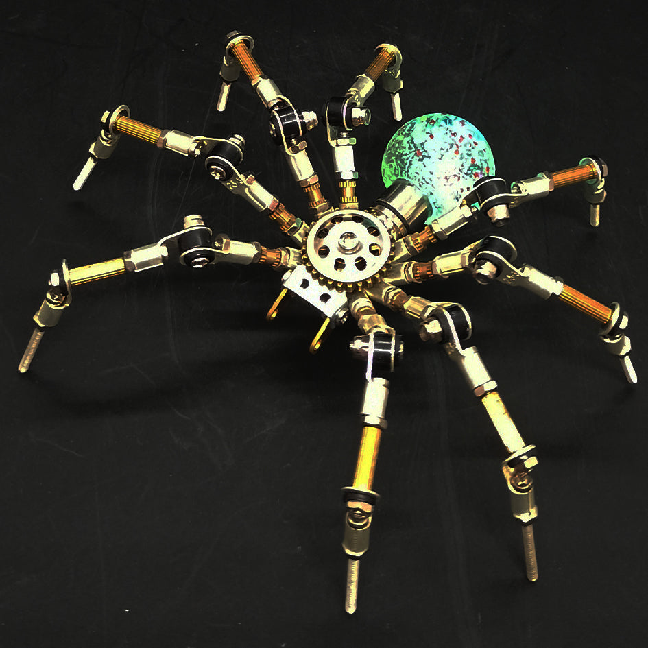 270PCS+ 3D Mini mechanical Spider DIY Model Kits Metal Puzzle