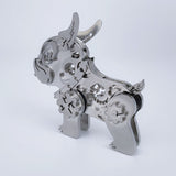 3D DIY Bulldog Metal Puzzle Model Kit