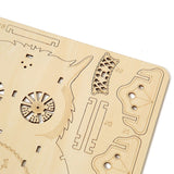 3D DIY Model Kit Owl Skeleton Mechanical Pendulum Clock