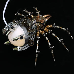 Steampunk 512pcs Metal Spider Desk Lamp Model DIY Assemble Kits