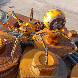 Steampunk DIY Battle Damaged Spider Metal Puzzle 3D Model Kit