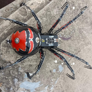 Steampunk DIY Climbing Black Widow Spider Metal Puzzle Big Model Kit