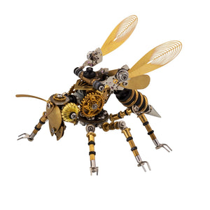 300Pcs+ Steampunk Mechanical Wasp Bee 3D Metal Insect Model