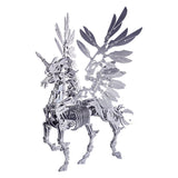 DIY 3D Assembly Metal Large Unicorn with Wing Puzzle Model