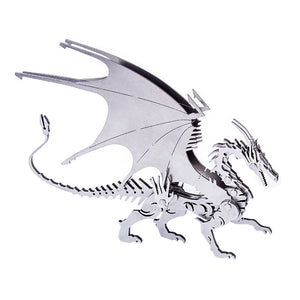 DIY 3D Metal Ice Dragon Puzzle Model Assembly  Dinosaur Crafts