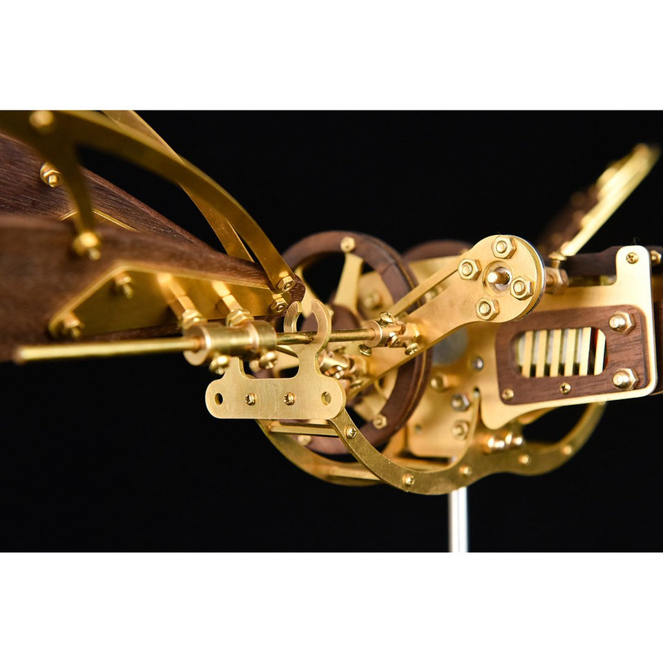 Collectable Dynamic Mechanical Mystery Dragonfly DIY Metal Wooden 3D Aircraft Puzzle Model