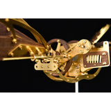 Collectable Dynamic Mechanical Mystery Dragonfly DIY Metal Wooden 3D Aircraft Puzzle Model