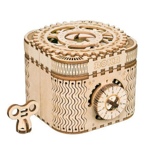 Wooden Model Treasure Box