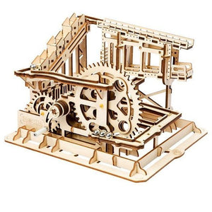 Wooden Model Marble Circuit Cog Coaster